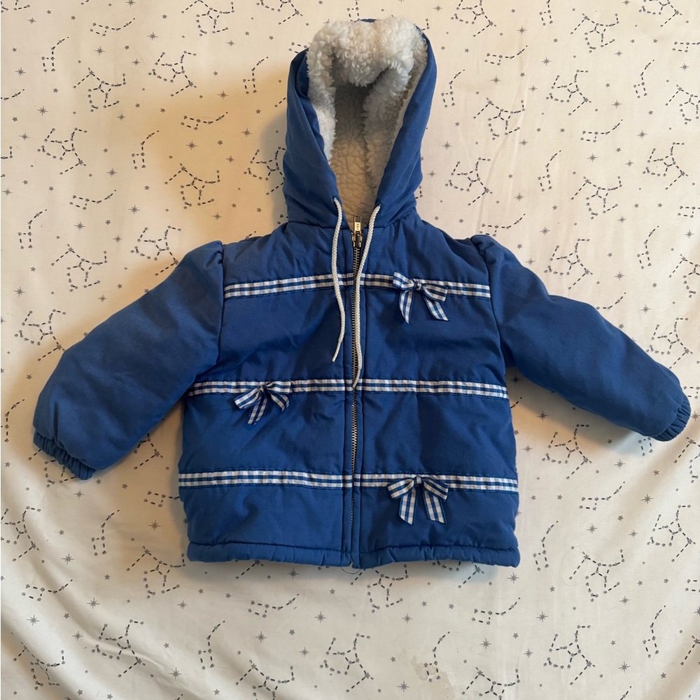 Blue Kids Jacket with Hood